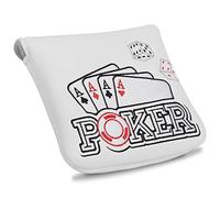 4 Aces Poker Blanc Grande housse de putter pour putter Taylormade Spider EX etc.