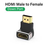 4 Adaptateur de câble HDMI 2.1 8K, connecteur mâle vers femelle à angle droit résistant à 90 degrés, prolongateur HDMI 4K 8K pour TV Stick, PS4, PS5, Xbox, PC, ordinateur portable ""Nipseyteko