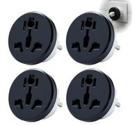 4 Adaptateur Universel de Voyage, Adaptateur UK vers France, Adaptateur Prise Anglaise vers France, pour Europe, Chine, États-Unis, Japon, avec Prise européenne à 2 Broches, idéal pour Les Voyages