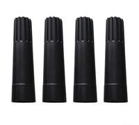 4 adaptateurs de tige télescopique avec design extensible et matériau ABS solide pour les applications de connecteur de tour (noir)