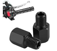 4 adaptateurs pour rétroviseurs de motos et scooters, vis d'extension pour motos M8/M10 à M10/M8 filetage à droite, kit de conversion pour fixation de rétroviseurs de motos (M8 bis M10)