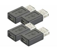4 adaptateurs USB 2.0 type A vers Micro-USB type B Auvisio