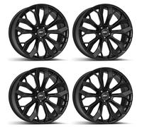 4 AEZ Leipzig black Jantes 9.0Jx20 5x108 pour Jaguar E-Pace F-Pace I-Pace XE XF