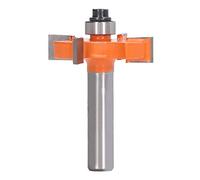 4 ailes routeur bite à sous-carbone en carbone couteau à sous-coureur de rabbbet bit 8 mm tige de pin en bois orange