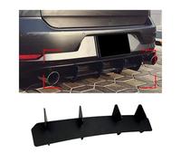 4 ailettes Glossy Black Car Bumper Dumper Diffuseur Arrière Spoipteurs Spoiler Lèvre Compatible for VW Golf 7.5 GTI MK 7.5 GTI 2017-2019 ABS