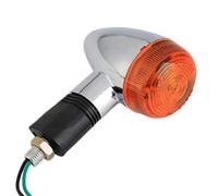 4 Amber Chrome Motorcycle Bullet Front Rear Turn Signal Indicator Light Accessories