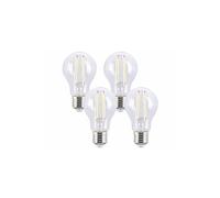 Luminea 4 ampoules LED à filament E27 - 7,2 W - 806 lm - Blanc lumière du jour