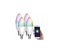 Luminea Home Control 4 ampoules LED connectées E14 / 5,5 W / RVB / CCT LAV-155.rgbw