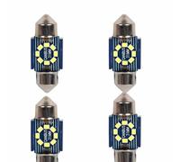 4 ampoules LED Siluro 31 mm, 12V 24V, Canbus sans erreur, T11 SV8.5 C5W, 8 SMD 2016, 2,5W 120lm, Lumière Auto Camion Blanc 6500K