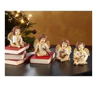 4 anges de Noël décoratifs avec instruments de musique G