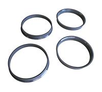 4 anneaux de centrage - Diamètre extérieur : 63,3 mm - Diamètre intérieur : 60,2 mm.