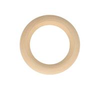 4 anneaux en bois 6 cm