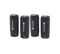 4 Anneaux Fendus Audio en Alliage D'Aluminium 11 mm 7 mm, Répartiteur de Câbles D'Enceintes à un ou Deux Points, Pince de Gestion des Câbles pour