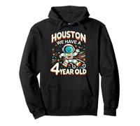 4. Anniversaire Houston We Have A 4 Year Old Astronaute Space Sweat à Capuche