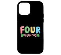 4 ans 4 ans dinosaure Saurus Kids 4ème anniversaire famille Coque pour iPhone 12 mini