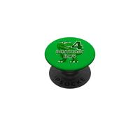 4 Ans Dinosaure Anniversaire garçon Dinosaure 4ème Anniversaire PopSockets PopGrip Adhésif
