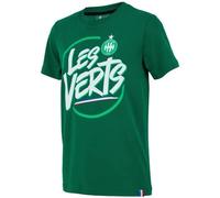 4 Ans - T-Shirt - As Saint Etienne - Enfant Garçon - Vert - Manches Courtes - Coton Multicolore