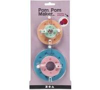 4 appareils à pompons - de 3,5 à 9 cm Multicolore G