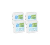 Infactory 4 appareils de mesure COVT/CO2 avec horloge et thermomètre