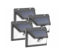 Luminea : 4 appliques solaires à LED avec détecteur PIR 350 lm, 7,2 W, WL-735.solar