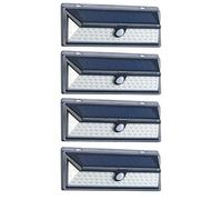 : 4 appliques solaires à LED WL-1380.solar avec détecteur PIR 800 lm / 13,2 W