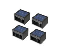 Lumisky Lot de 4 appliques murales solaires LED blanc chaud/froid 4x DAXY H6cm