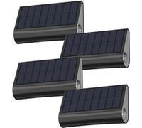 Lumisky Lot de 4 appliques murales solaires TWILY H6c noir LED