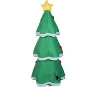 4.arbre de Noël gonflable 9FT LED Lighted 210T Polyester IP44 Water Resistant Blow Up Xmas Tree Yard Decor with Music for Outdoor Lawn Garden Party EU Plug 220 to 240V