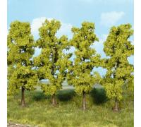 4 arbres feuillus, vert clair, 11 cm - HEKI 1977 - HO, TT,N