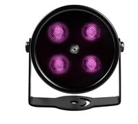 4-Array Projecteur LED infrarouge pour caméras de surveillance CCTV, lumière de vision nocturne 850 nm avec portée de 40 m, éclairage extérieur étanche IP66, DC 12 V, alliage d'aluminium noir (90