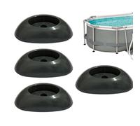 4 Articles Couvre-Pieds De Support De Piscine PVC Pièces De Rechange pour Cadre De Piscine Support D'équipem Accessoire D'extrémité De Jambe Verticale De Piscine Stab