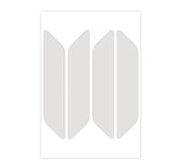 4 Autocollants Stickers Rétro Réfléchissants Blanc pour Casque Moto - Adhésifs Réfléchissants de Signalisation Homologués Normes Française - Visibilité de Nuit V7