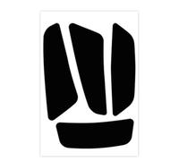 4 Autocollants Stickers Rétro Réfléchissants Noir pour Casque Moto - Adhésifs Réfléchissants de Signalisation Homologués Normes Française - Visibilité de Nuit V4