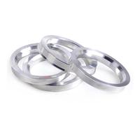 4 Bagues De Centrage Alu - Ext 73.1- Int 56.6 - Aluminium - Balu