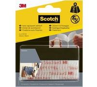 4 bandes auto-agrippantes transparent L.7.6 x l.25 mm