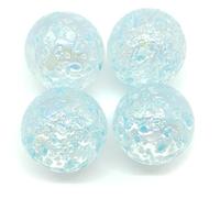 4 Billes en Verre 20 mm - Mes Calots and Co, Collection Pépites (20 mm, Bleu)