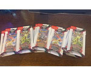 4 Blisters Booster Pokémon Ecarlate & Violet - Flammes Obsidiennes ARTSET EV03