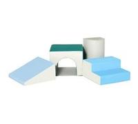 4 blocs de construction en mousse XL - modules de motricité - certifiés normes EN71-1-2-3 - mousse EPE revêtement PU gris bleu Multicolore G