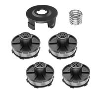 4 bobines de rechange de bobine de fil pour tondeuse Makita pour bobine Makita 196146-9, couvercle de bobine 195858-1, ressort 231352-0 (4 bobines + 1 couvercle de bobine + 1 ressort)