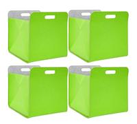 4 Boîtes de Rangement Feutre 33x33x38cm Kallax Panier Feutrine Étagère Ikea Vert
