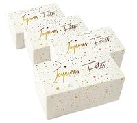 4 boîtes en carton pour bûche de Noël 35 x 13 cm
