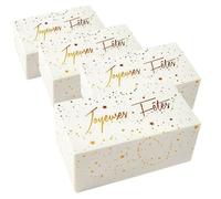 4 boîtes en carton pour bûche de Noël 35 x 13 cm