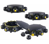 4 boîtiers étanches pour câbles électriques 6 entrées Revolt