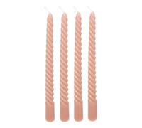 4 bougie-bâtons ""Twist many"" rose 180g - Atmosphera createur d'interieur
