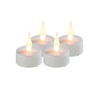 Lunartec Bougies chauffe-plat LED à souffler – 4 pièces