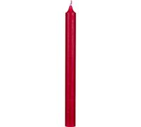 4 BOUGIES FLAMBEAUX RUSTIQUE 25CM 10H ROUGE