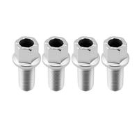 4 Boulons de Roue M14x1,5x27 mm Antivol Zingués en Acier Allié 40Cr SW17 avec Siège à Rotule Écrous de Roue Sécurisés Compatible