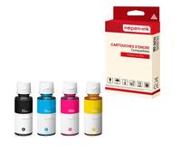 4 Bouteille d'encre pour HP 31 - 32 XL Black + Cyan + Magenta + Jaune 140 ml + 70 ml