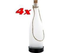 4 bouteilles à LED solaires - blanc chaud Blanc Chaud G