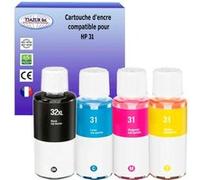 4 bouteilles encres compatibles avec HP 32/31 pour HP Smart Tank Plus 651 (Noire+Couleur) - T3AZUR https://www.fnac.com/mp45351451/4-bouteilles-encres-compatibles-avec-HP-32-31-pour-HP-Smart-Tank-Plus-651-Noire-Couleur-T3AZUR/w-4?oref=6c547280-eb81-215b-0c28-006b95e28cff